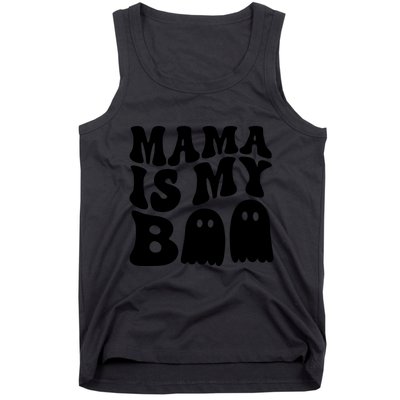 Groovy Mama Is My Boo Ghost Halloween Costume Tank Top