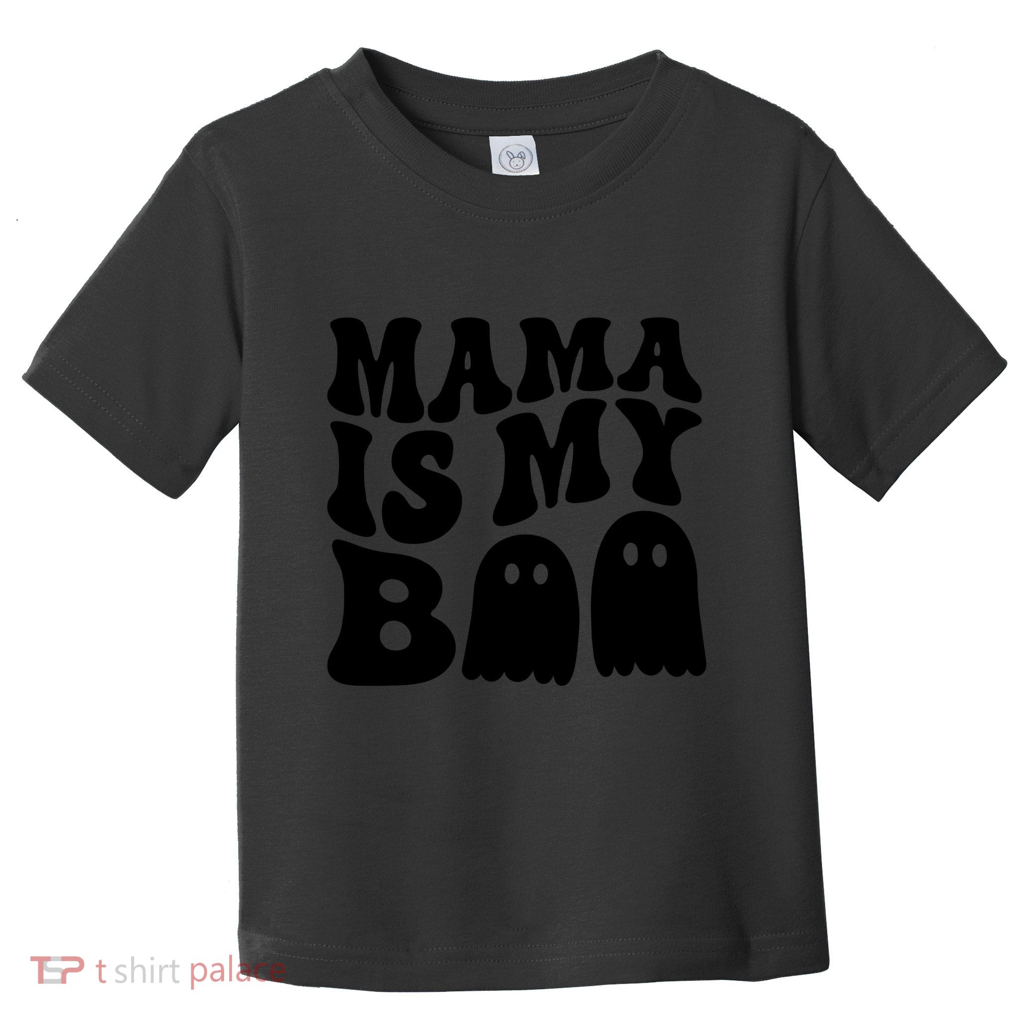 Groovy Mama Is My Boo Ghost Halloween Costume Toddler T-Shirt