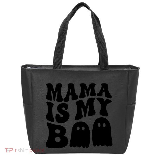 Groovy Mama Is My Boo Ghost Halloween Costume Zip Tote Bag