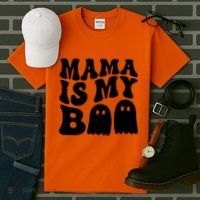 Groovy Mama Is My Boo Ghost Halloween Costume Tall T-Shirt