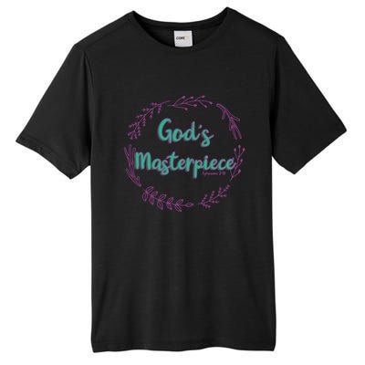 God's Masterpiece In Wreath Leaves Cute Gift Tall Fusion ChromaSoft Performance T-Shirt