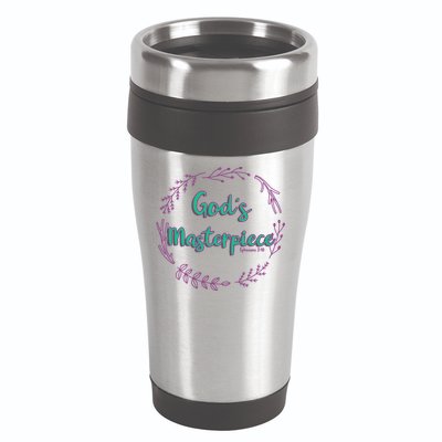 God's Masterpiece In Wreath Leaves Cute Gift 16oz Travel Tumbler