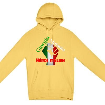 Georgia Meloni Italian Hero Premium Pullover Hoodie