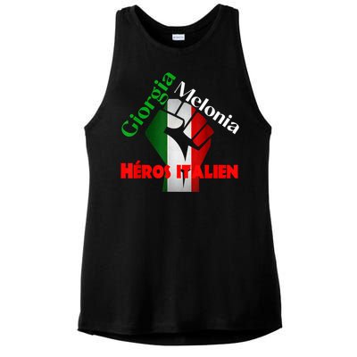 Georgia Meloni Italian Hero Ladies PosiCharge Tri-Blend Wicking Tank