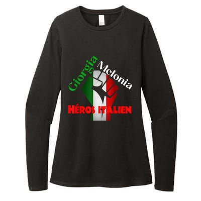 Georgia Meloni Italian Hero Womens CVC Long Sleeve Shirt