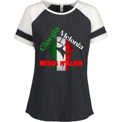 Georgia Meloni Italian Hero Enza Ladies Jersey Colorblock Tee