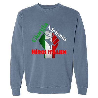 Georgia Meloni Italian Hero Garment-Dyed Sweatshirt