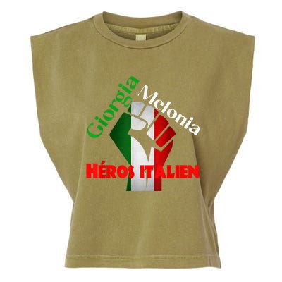 Georgia Meloni Italian Hero Garment-Dyed Women's Muscle Tee