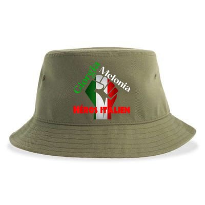 Georgia Meloni Italian Hero Sustainable Bucket Hat