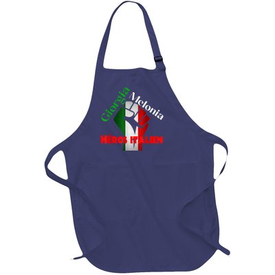 Georgia Meloni Italian Hero Full-Length Apron With Pockets