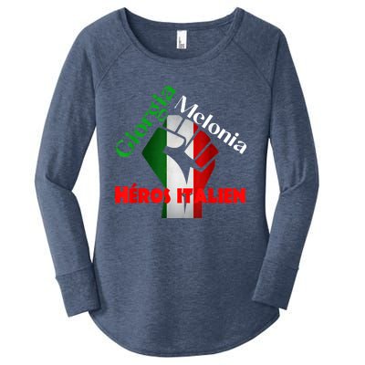 Georgia Meloni Italian Hero Women's Perfect Tri Tunic Long Sleeve Shirt