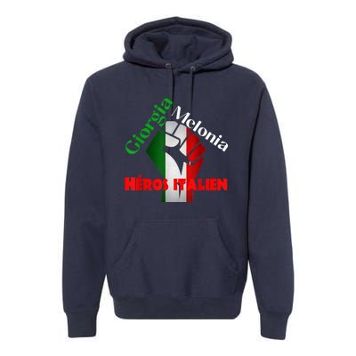 Georgia Meloni Italian Hero Premium Hoodie