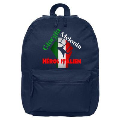 Georgia Meloni Italian Hero 16 in Basic Backpack