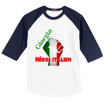 Georgia Meloni Italian Hero Baseball Sleeve Shirt