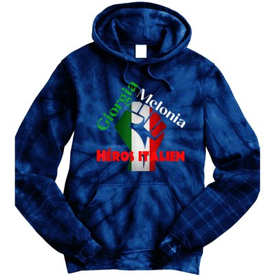 Georgia Meloni Italian Hero Tie Dye Hoodie