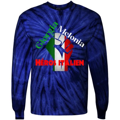 Georgia Meloni Italian Hero Tie-Dye Long Sleeve Shirt