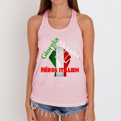 Georgia Meloni Italian Hero Women's Knotted Racerback Tank