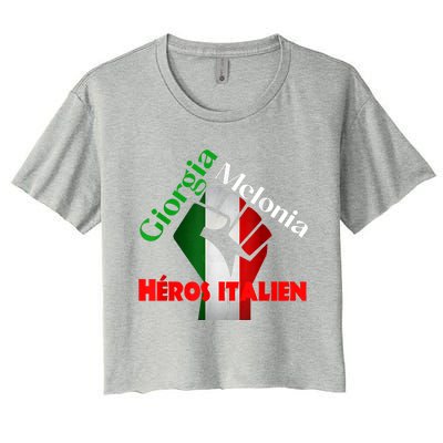 Georgia Meloni Italian Hero Women's Crop Top Tee