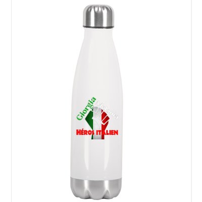 Georgia Meloni Italian Hero Stainless Steel Insulated Water Bottle