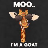 Giraffe Moo Im A Goat Farm Zoo Animal Giraffe Lover Cool Comfort Performance Bucket Hat