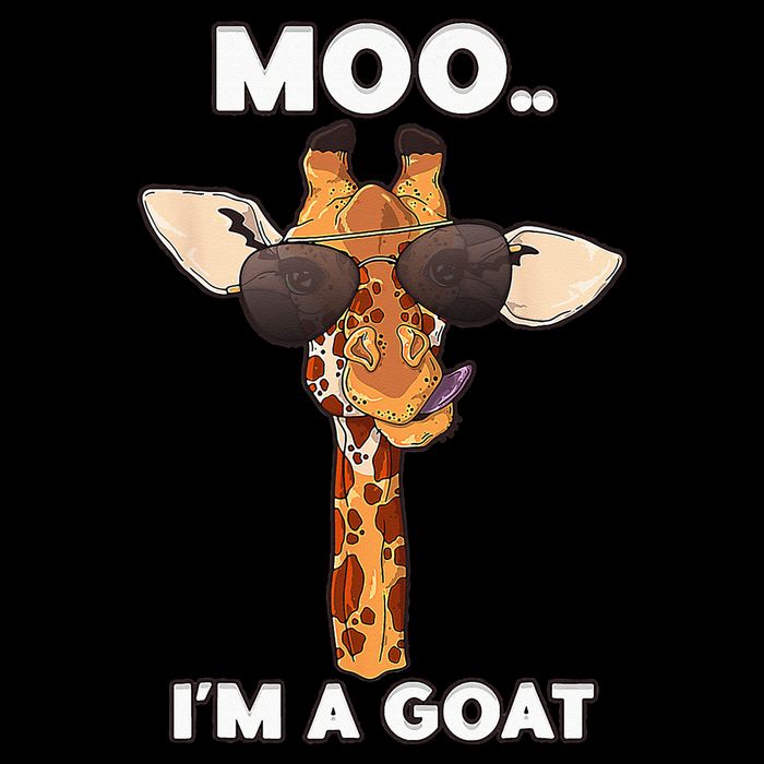 Giraffe Moo Im A Goat Farm Zoo Animal Giraffe Lover Flexfit Unipanel Trucker Cap
