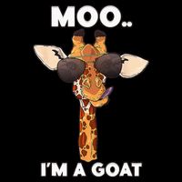 Giraffe Moo Im A Goat Farm Zoo Animal Giraffe Lover Cooling Performance Long Sleeve Crew