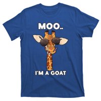 Giraffe Moo Im A Goat Farm Zoo Animal Giraffe Lover T-Shirt