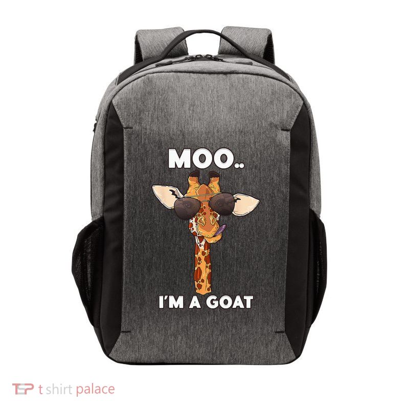 Giraffe Moo Im A Goat Farm Zoo Animal Giraffe Lover Vector Backpack