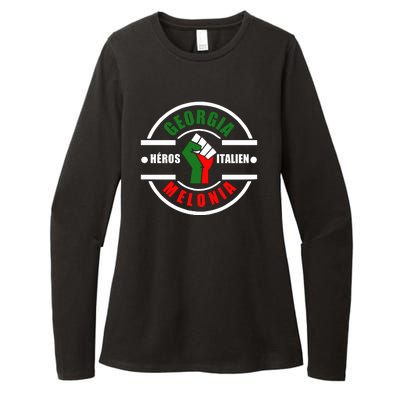 Georgia Meloni Italian Hero Womens CVC Long Sleeve Shirt