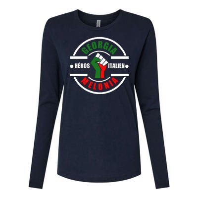 Georgia Meloni Italian Hero Womens Cotton Relaxed Long Sleeve T-Shirt