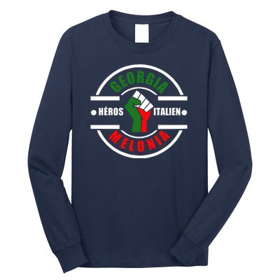 Georgia Meloni Italian Hero Long Sleeve Shirt