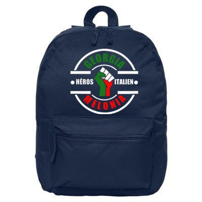 Georgia Meloni Italian Hero 16 in Basic Backpack