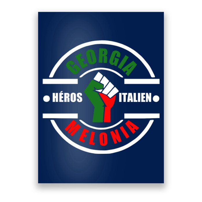 Georgia Meloni Italian Hero Poster