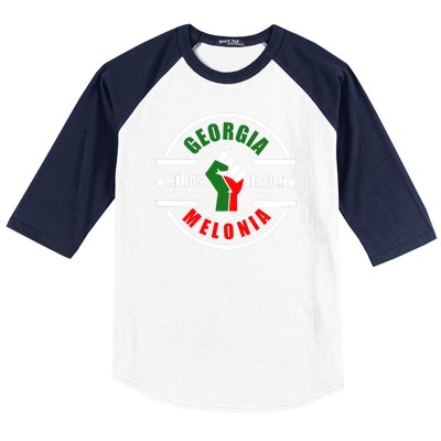 Georgia Meloni Italian Hero Baseball Sleeve Shirt