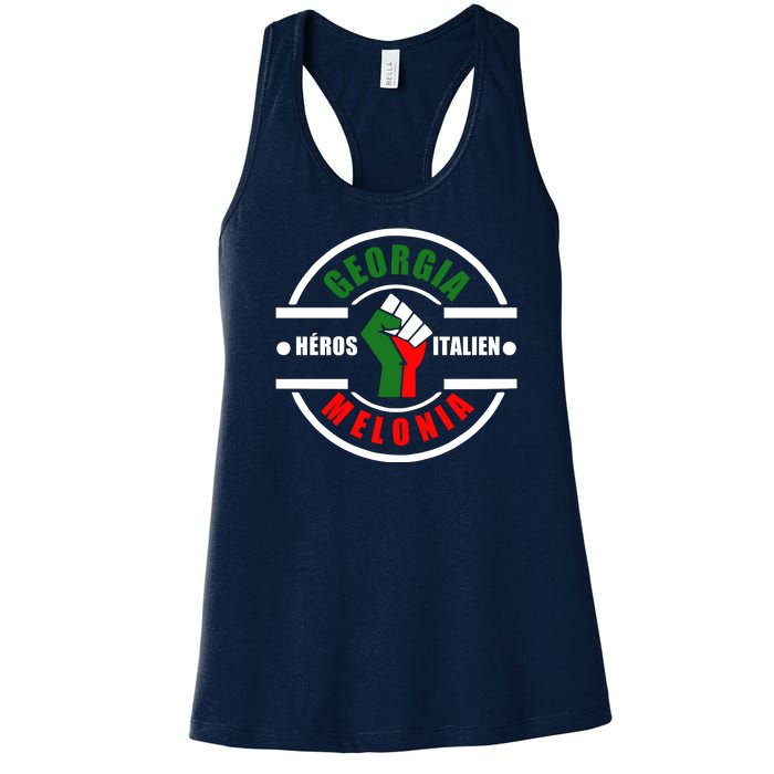 Georgia Meloni Italian Hero Women's Racerback Tank