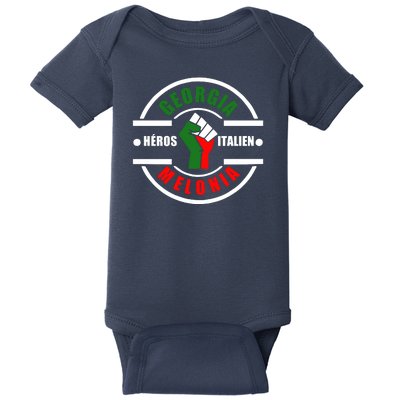 Georgia Meloni Italian Hero Baby Bodysuit