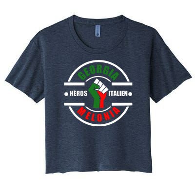 Georgia Meloni Italian Hero Women's Crop Top Tee