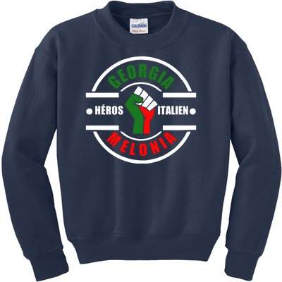 Georgia Meloni Italian Hero Kids Sweatshirt