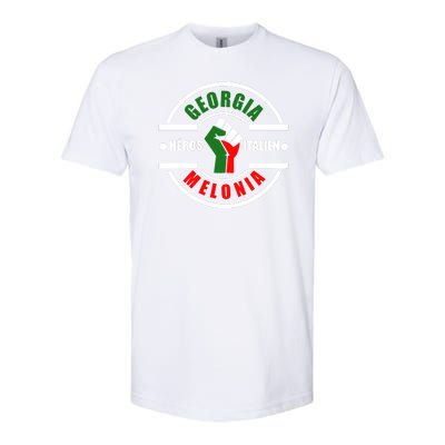 Georgia Meloni Italian Hero Softstyle CVC T-Shirt