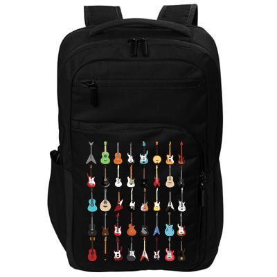 Guitar Musical Instrument Rock N Roll Tee Impact Tech Backpack