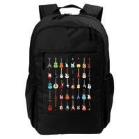 Guitar Musical Instrument Rock N Roll Tee Backpack
