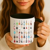 Guitar Musical Instrument Rock N Roll Tee Mug