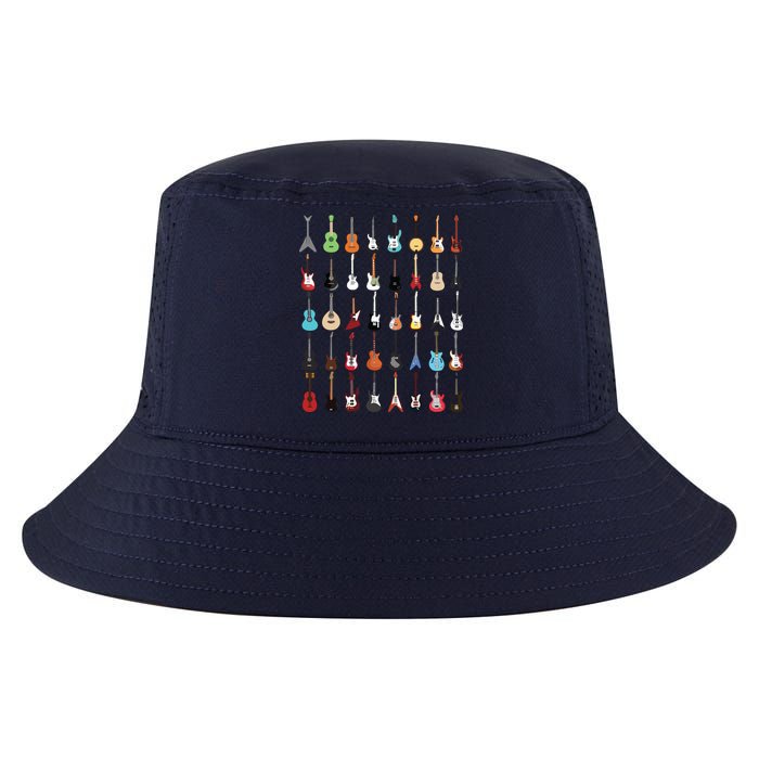 Guitar Musical Instrument Rock N Roll Tee Cool Comfort Performance Bucket Hat