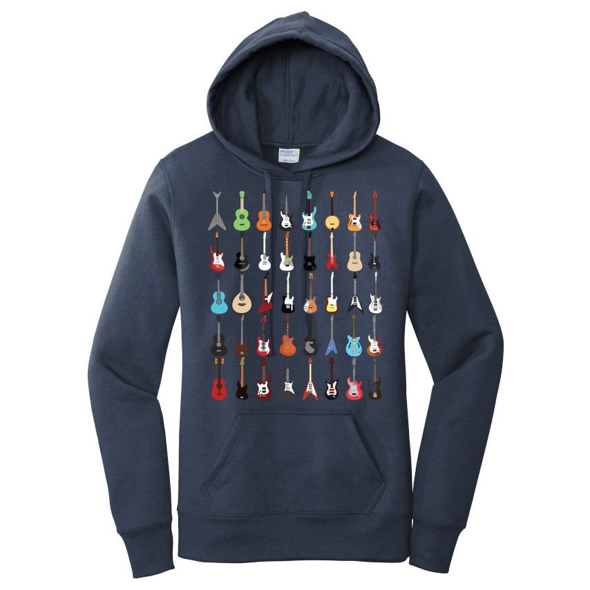Guitar Musical Instrument Rock N Roll Tee Women's Pullover Hoodie