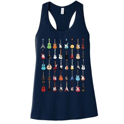 Guitar Musical Instrument Rock N Roll Tee Womens Tank Top