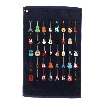 Guitar Musical Instrument Rock N Roll Tee Golf Towel