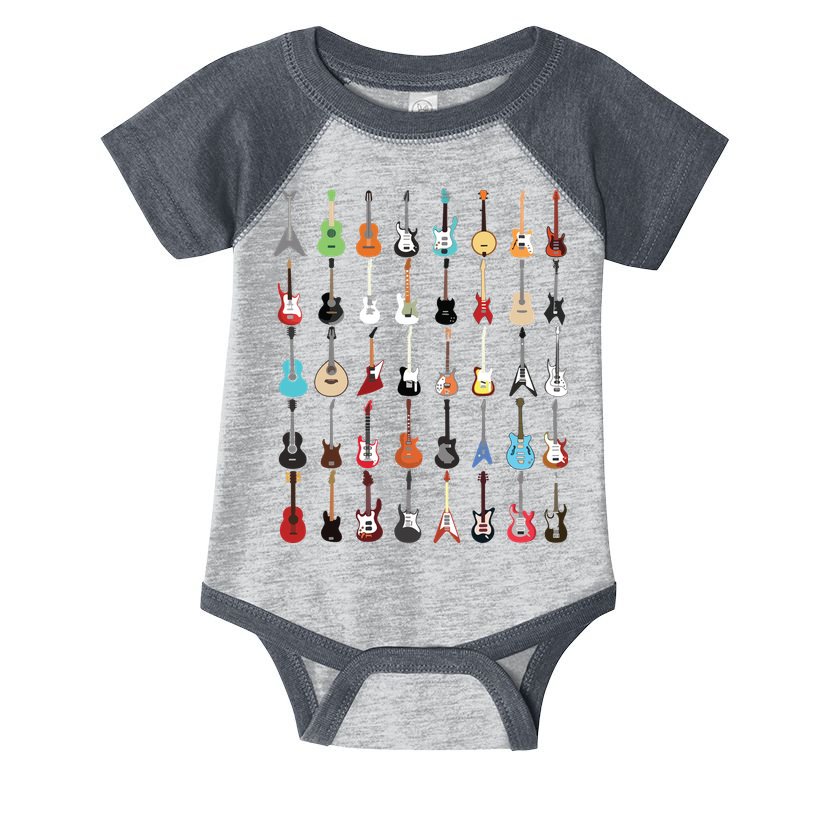 Guitar Musical Instrument Rock N Roll Tee Infant Baby Jersey Bodysuit