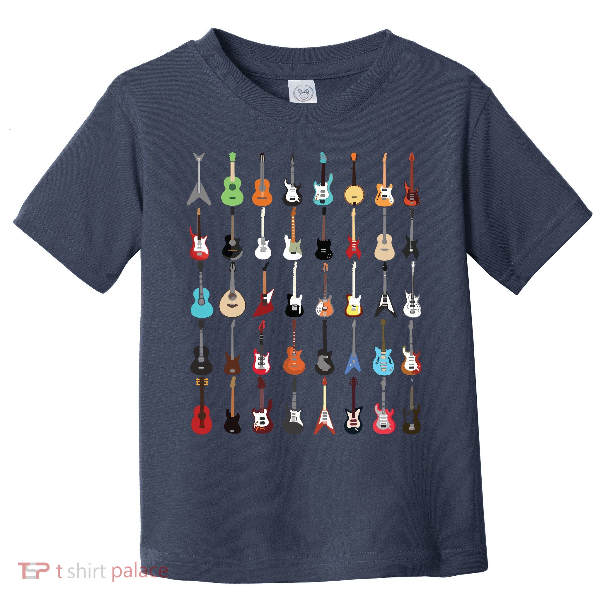Guitar Musical Instrument Rock N Roll Tee Toddler T-Shirt