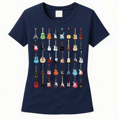 Guitar Musical Instrument Rock N Roll Tee Womens T-Shirt
