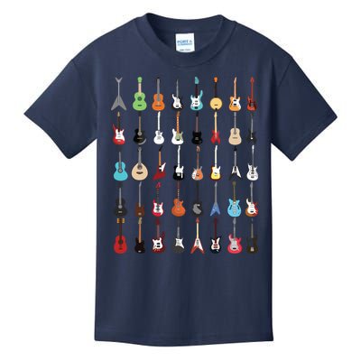 Guitar Musical Instrument Rock N Roll Tee Kids T-Shirt